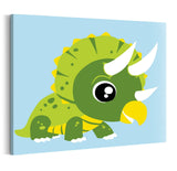 PicArt Kinderbilder 20x20cm ohne Keilrahmen Trizi Dinosaurier - Malen nach Zahlen