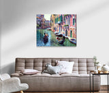 Schwierigkeit: Mittel Stadtbilder Gondoliere in Venedig - Malen nach Zahlen