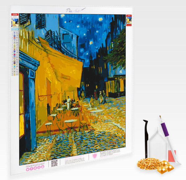 Vincent van Gogh, Cafeterrasse am Abend - Diamond Painting