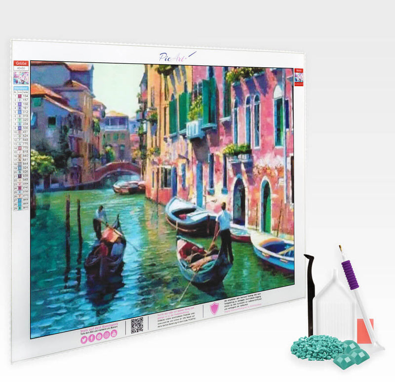 Gondoliere in Venedig - Diamond Painting