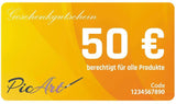 PicArt Geschenkgutschein €50,00 EUR Geschenkgutschein 50 €