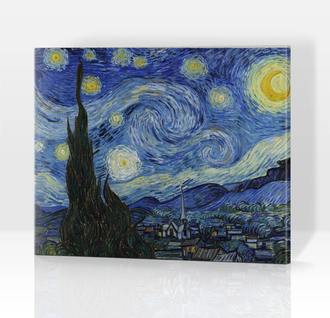 Schwierigkeit: Hoch Klassische Kunst Vincent van Gogh, Sternenhimmel - Malen nach Zahlen