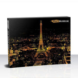 Kratzbilder.de Kratzbilder Eiffelturm bei Nacht 2, Frankreich - Kratzbild