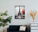 Schwierigkeit: Mittel Stadtbilder Champ de Mars mit Eiffelturm in Schwarz-weiß - Malen nach Zahlen