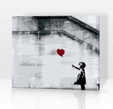 Schwierigkeit: Mittel Streetartbilder Mädchen mit Ballon, Banksy 